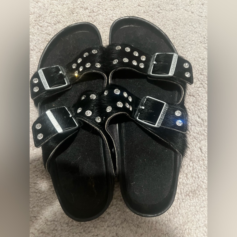 Stylish Black Birkenstocks Size 40